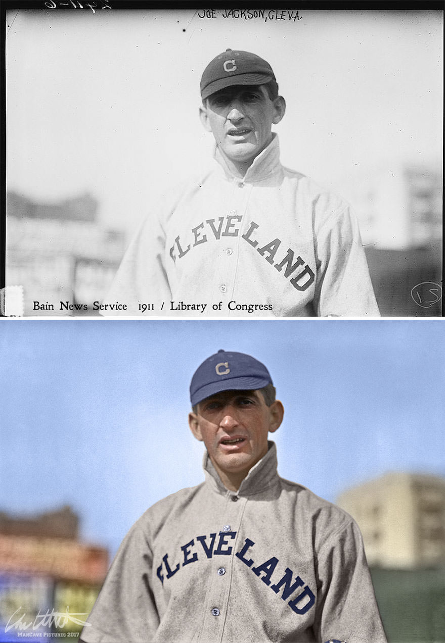 “Shoeless” Joe Jackson, Cleveland Naps, 1911