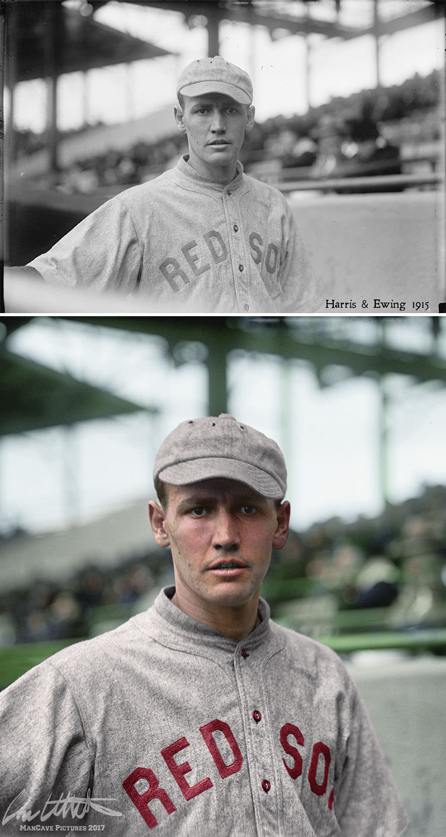“Smokey” Joe Wood. Boston Red Sox, 1915