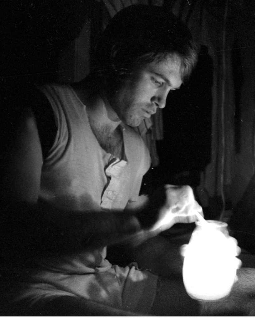#11 John Stearns catches some light at Shea, New York, July 13, 1977.