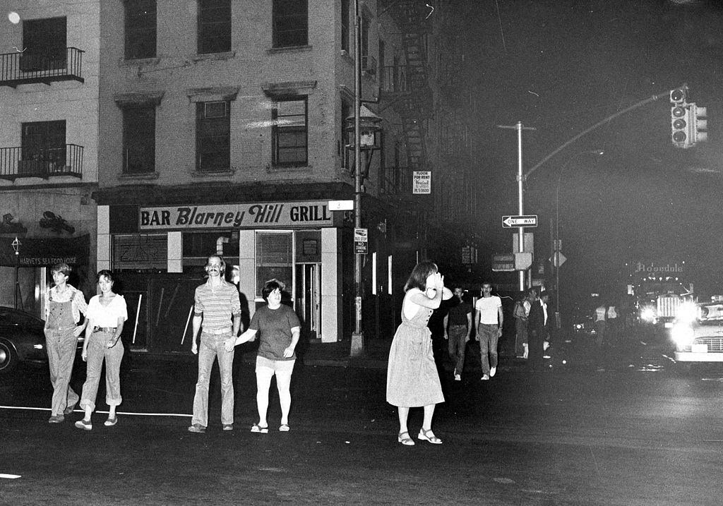 #7 View of 34th St. in New York City during power outage, New York City, July 13, 1977.