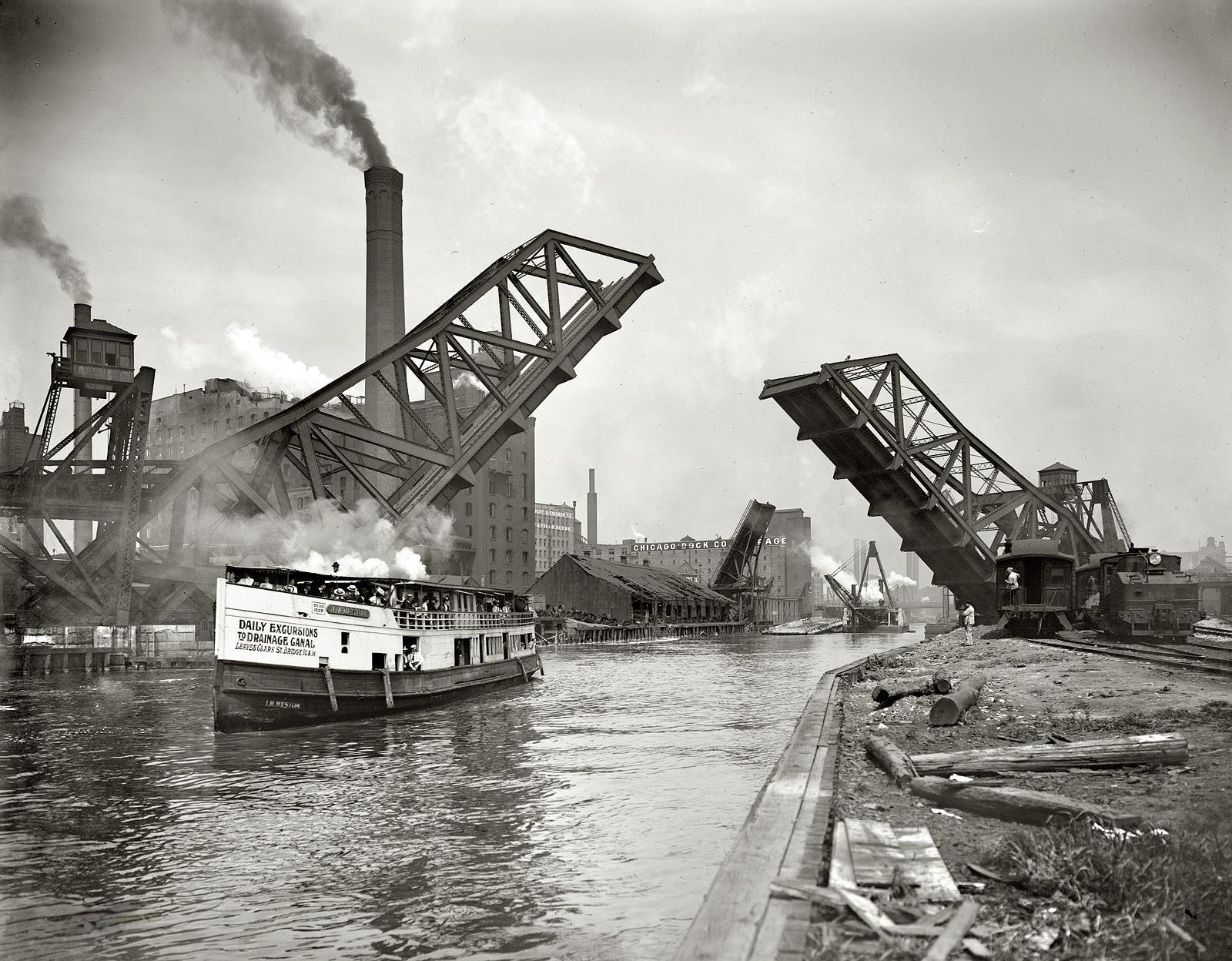 #66 12th Street Bascule Bridge, Chicago, 1905