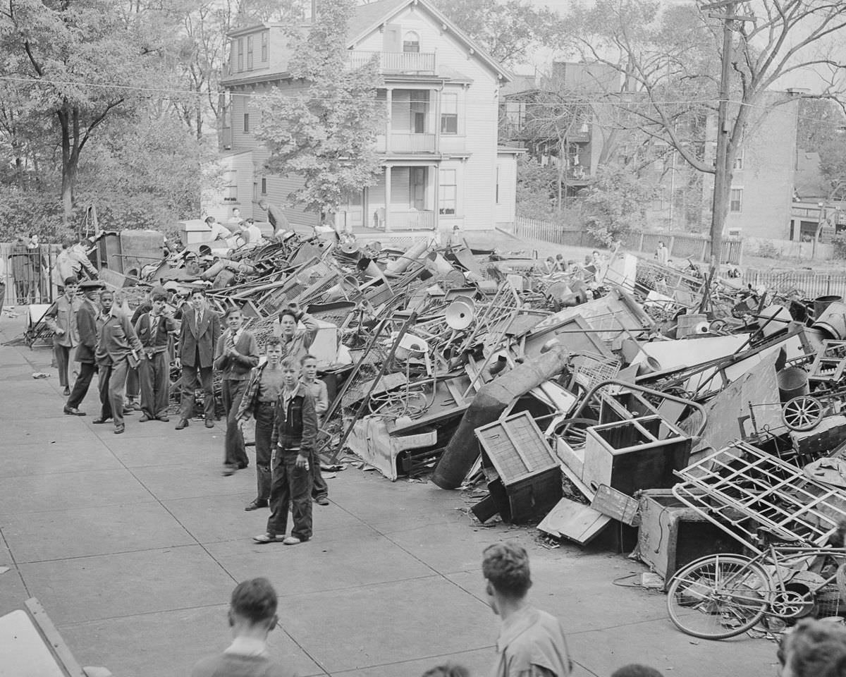 Scrap For Victory: During World War II Americans Contributed Scrap Metal To The War Efforts WWII
