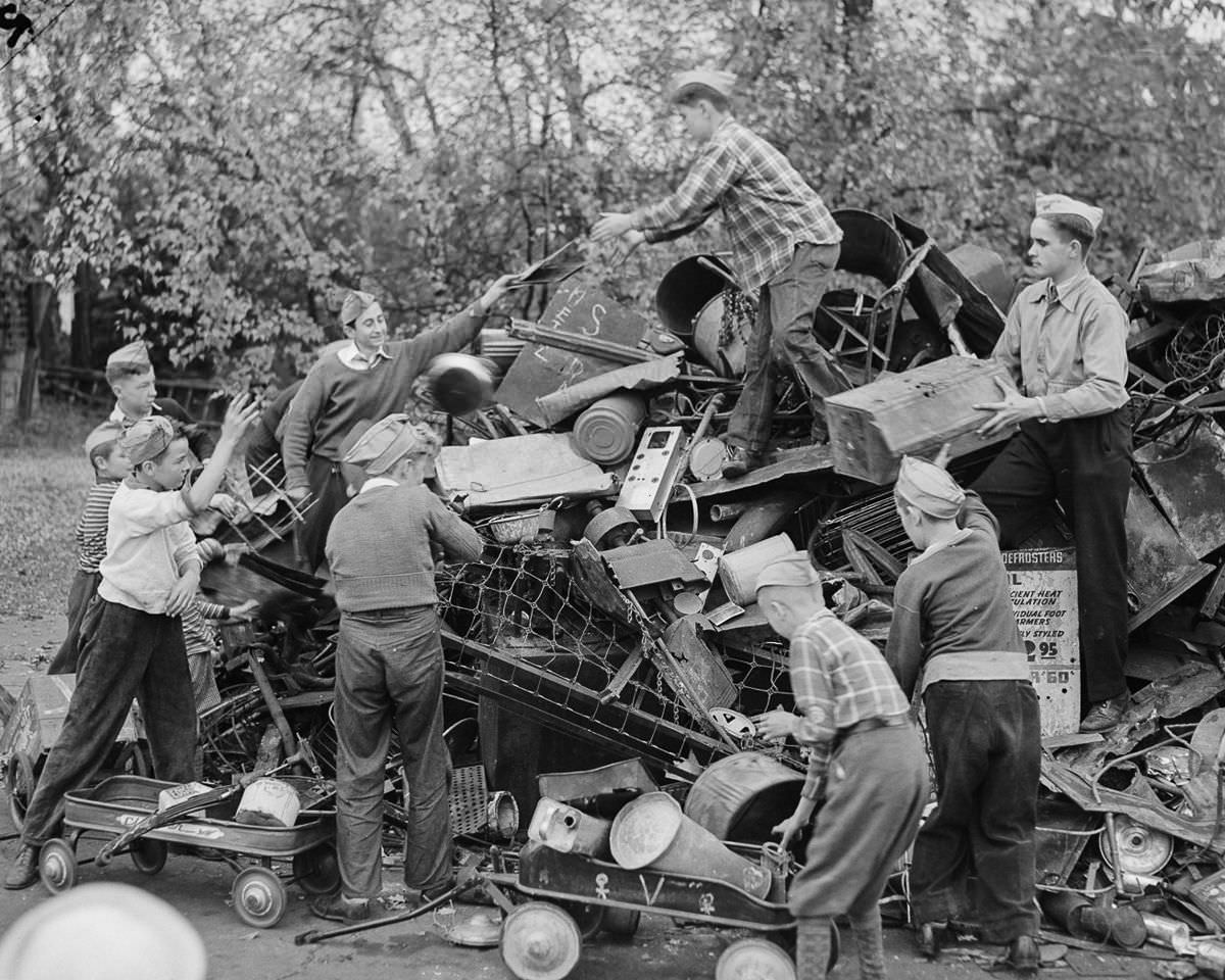 Scrap For Victory: During World War II Americans Contributed Scrap Metal To The War Efforts WWII