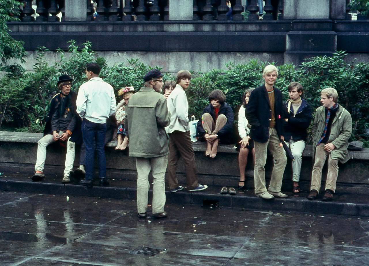 #14 Youths in Trafalgar Square 1968