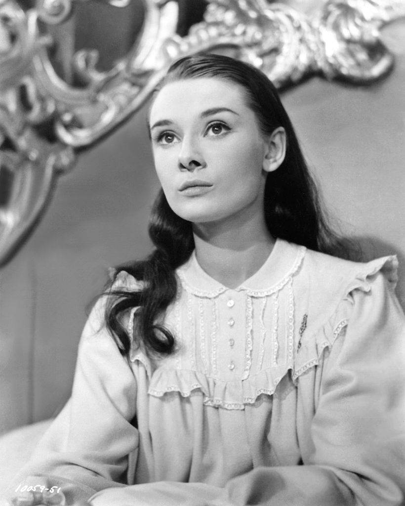 #27 Audrey Hepburn on the set of Roman Holiday, 1953