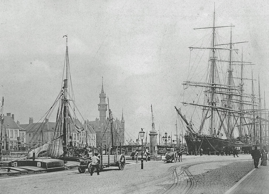 #2 Ostend harbour in 1900