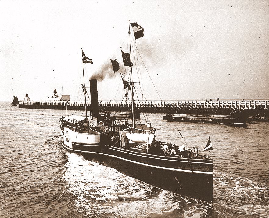 #22 Ships at Ostend habour, 1906
