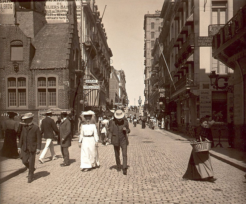 #24 Street in Blankenberge, Belgium, 1907