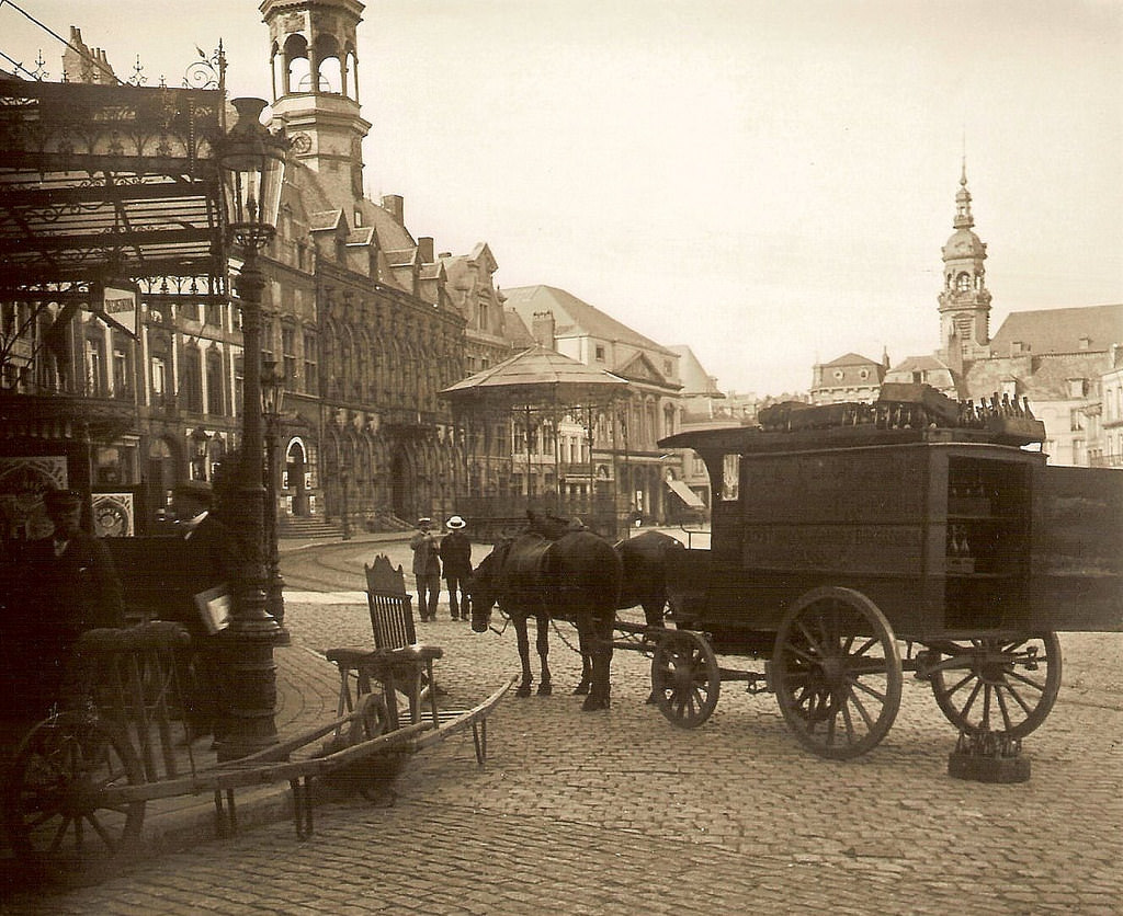 #26 The Grand Place in Mons, 1906