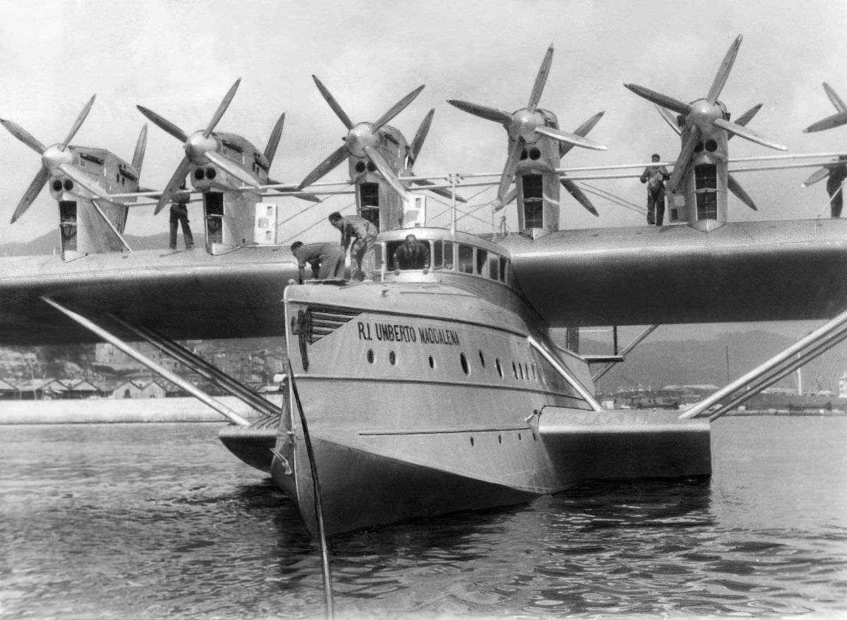 #21 The Italian-owned Dornier Do-X2 flying boat “Umberto Maddalena,1931