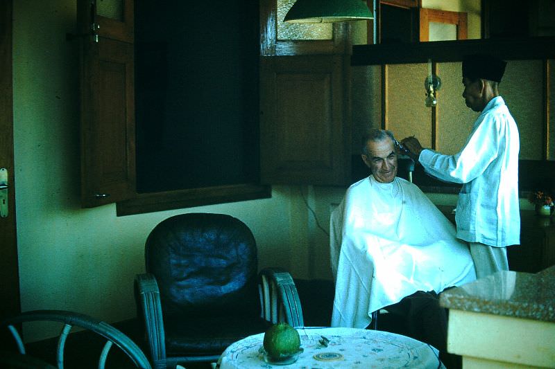 #53 Haircut in Denpasar, Bali, 1952