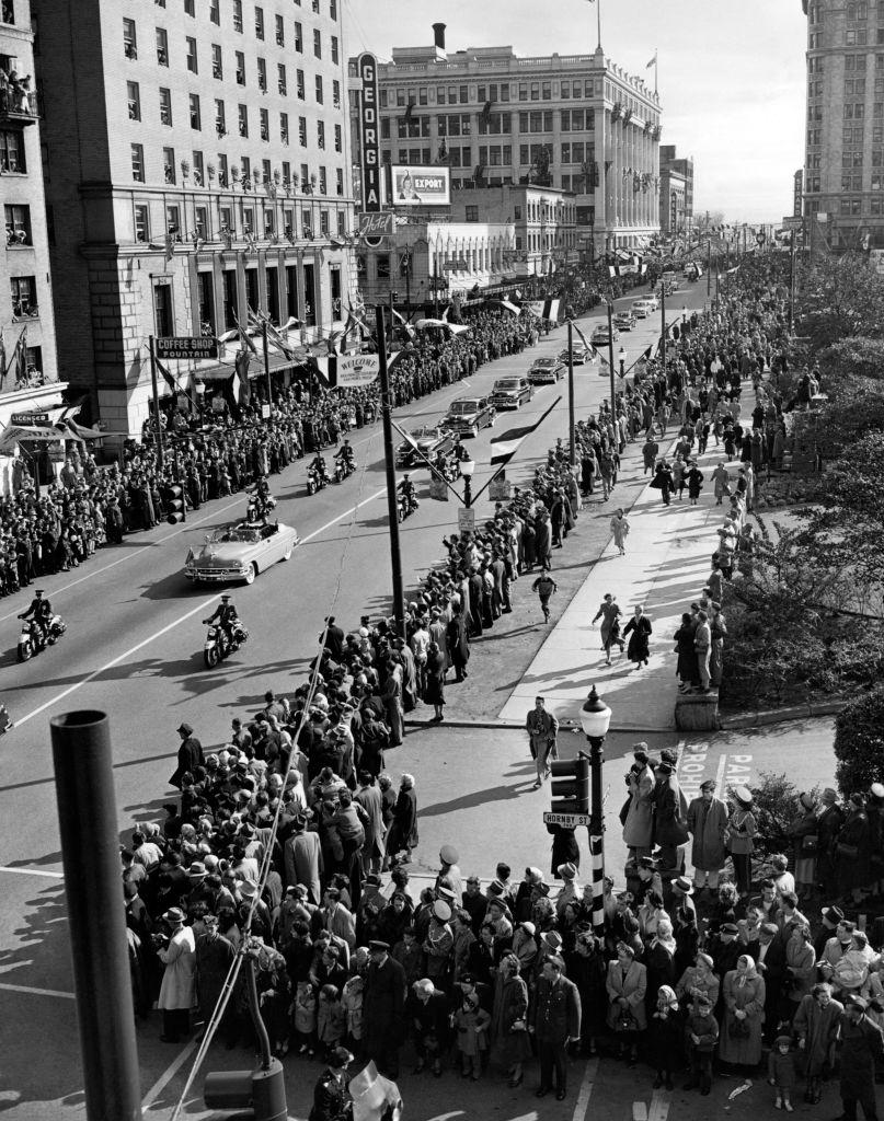 #10 The royal procession of Princess Elizabeth and the Duke of Edinburgh in Vancouver, 1951
