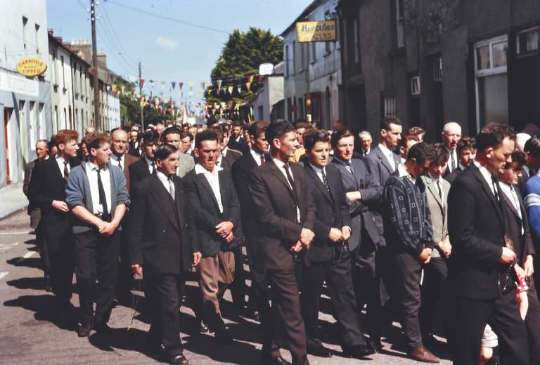 #5 Group of men, Corpus Christi procession, Cahir, Co. Tipperary – 1963