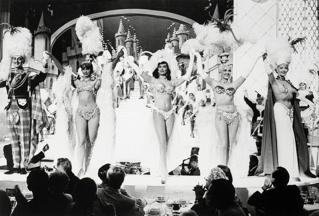 #52 Follies on Stage at Nightclub, Las Vegas, 1960.