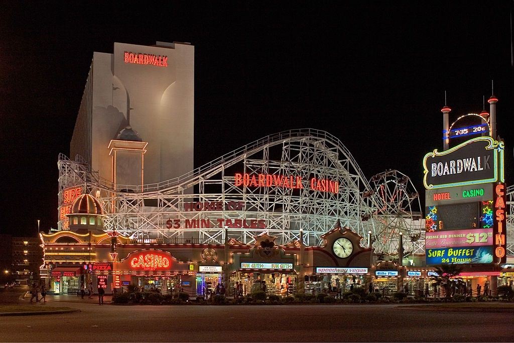 #46 Boardwalk Casino And Roller Coaster, Las Vegas, 1969.