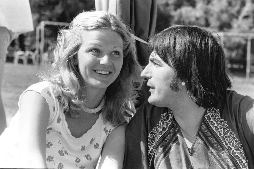 #61 Jeane Manson and Serge Lama during the French song olympiads at the Kappa club in Hydra, a pretty little island in Greece, May 1978.