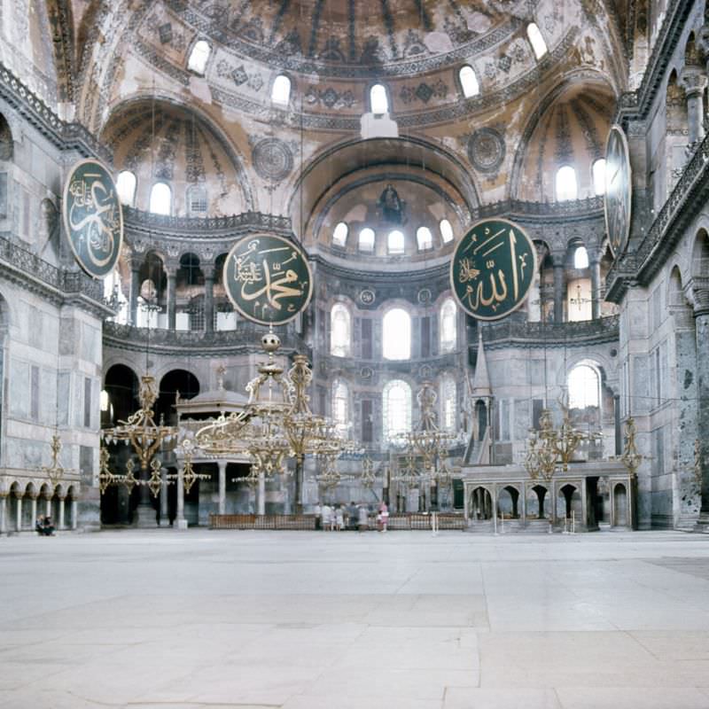 #34 Inside the Hagia Sophia Museum, Istanbul, 1970s