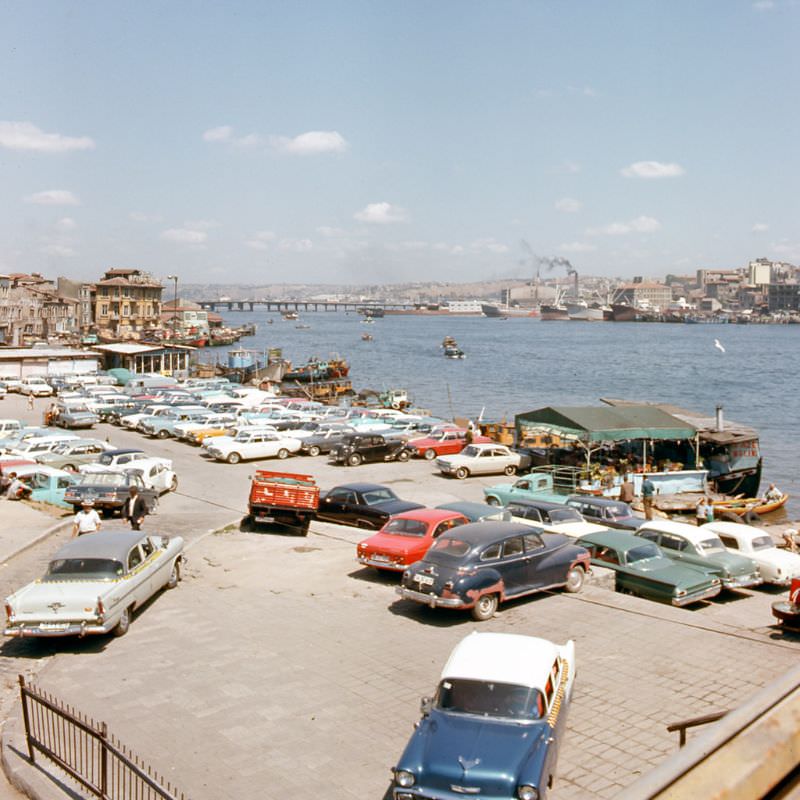 #52 View of Galata Bridge from Sirkeci, Istanbul, 1970s