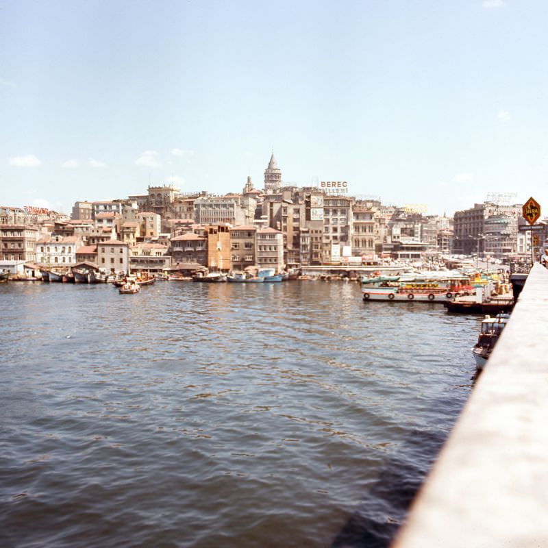 #53 View of Galata from the Galata Bridge, Istanbul, 1970s