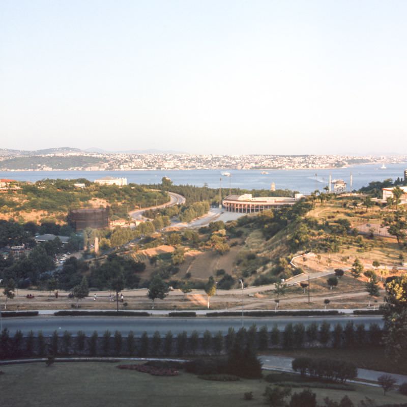 #55 View of the Bosphorus Strait from Maçka Park, Istanbul, 1970s