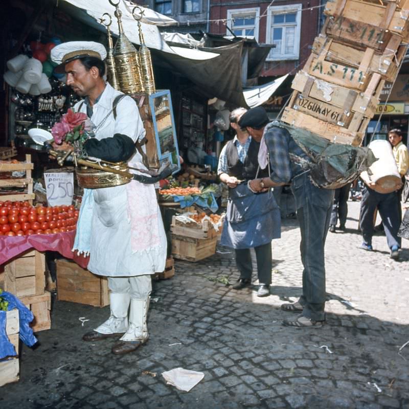 #63 A street in Eminönü, Istanbul, 1970s