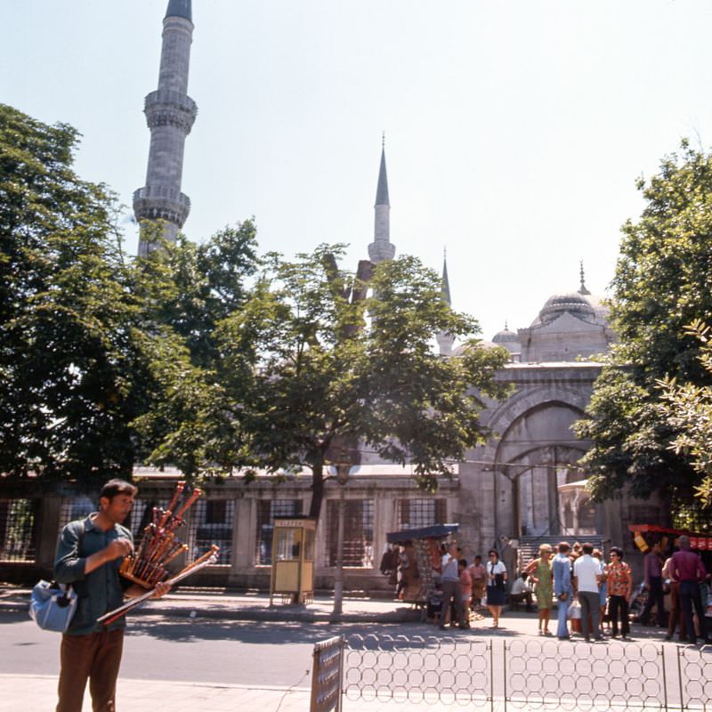 #71 Gate to the courtyard of the Blue Mosque, Istanbul, 1970s