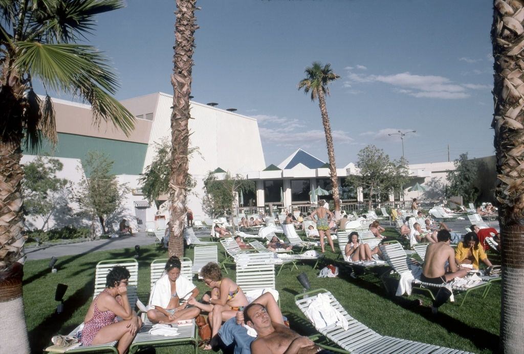 #7 A view of the pool at the MGM Grand on the Las Vegas Strip (Boulevard) in November 1975.