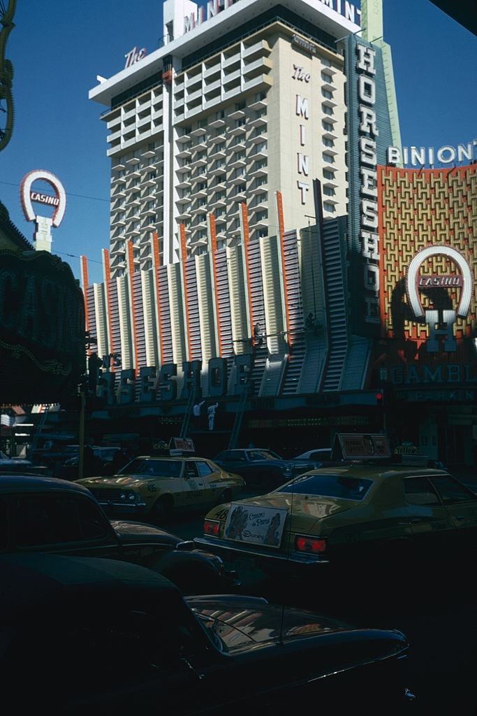 #4 The Mint and Binion’s Horseshoe Hotel in Las Vegas, March 1975.