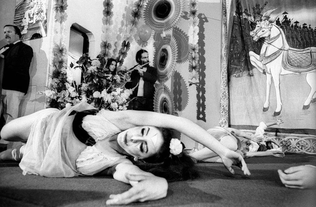 #41 Ballet women perform before the Marriage of Raggedy Robin to Raggedy Jane at the First Unitarian Church on May 1, 1971 in San Francisc.
