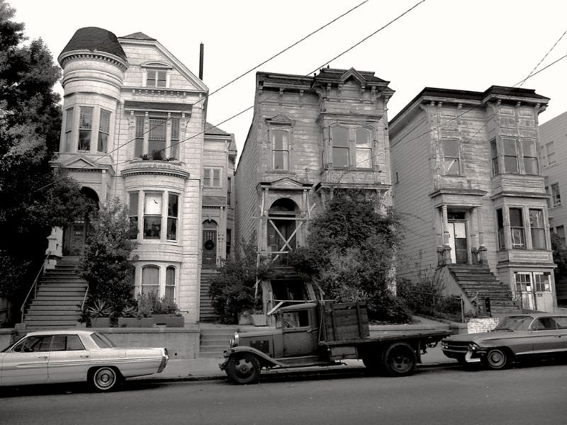 #1 Page Street near Fillmore, Lower Haight, San Francisco, 1974