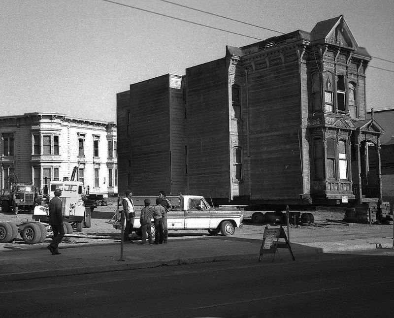 #46 This building has been restored and now sits at 1720-1722 Fillmore near Sutter, Western Addition, San Francisco, 1976