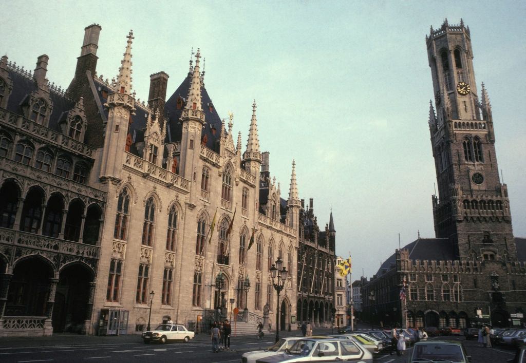 #30 City Hall and Belfry Tower, Bruges, 1980.
