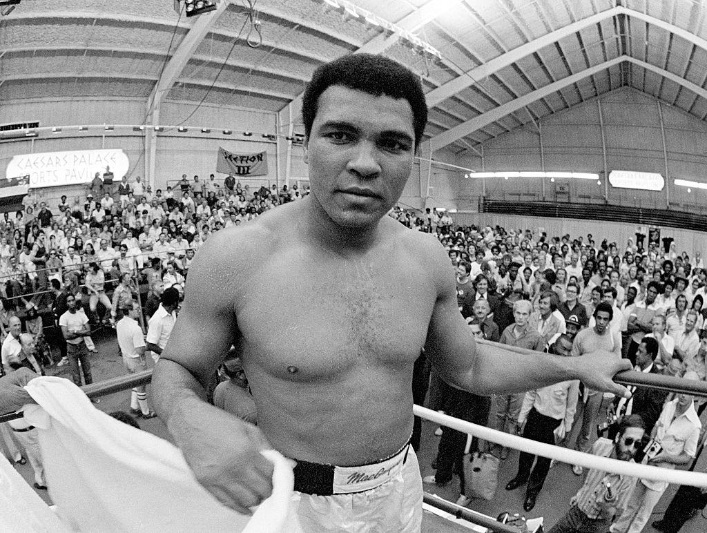 #14 Muhammad Ali during a training session at the Caesar’s Palace Sports Pavilion in Las Vegas, circa September 1980