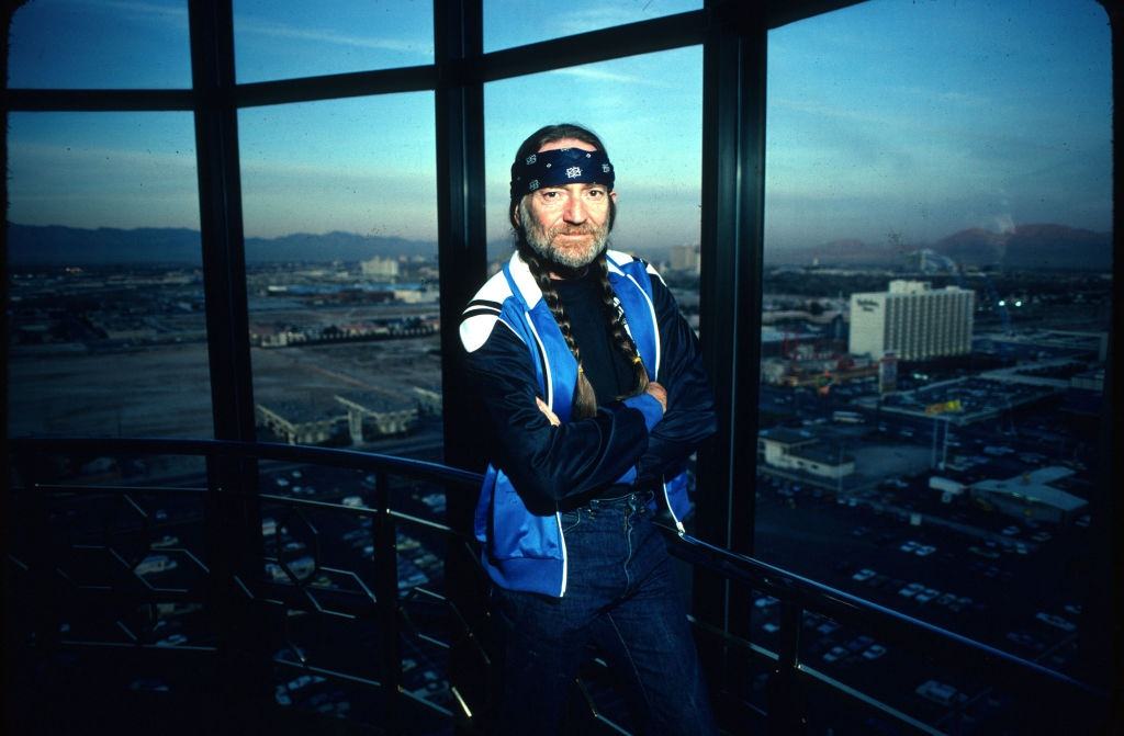 #15 Willie Nelson in a suite at Caesars Palace on June 18, 1980 in Las Vegas, Nevada