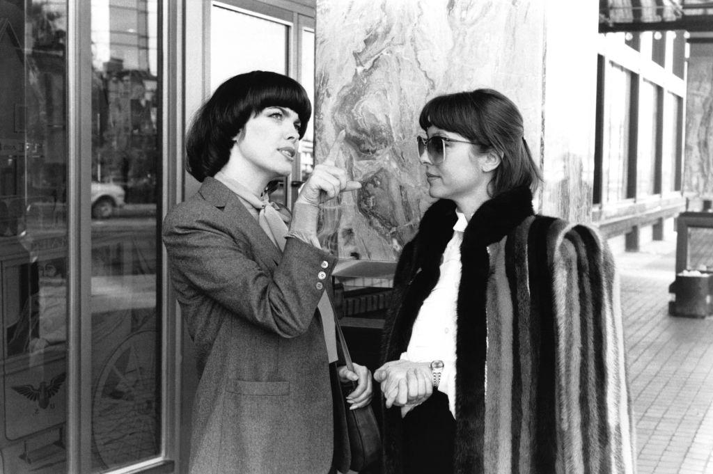 #51 French singer Mireille Mathieu on the street in Las Vegas, November 1982.
