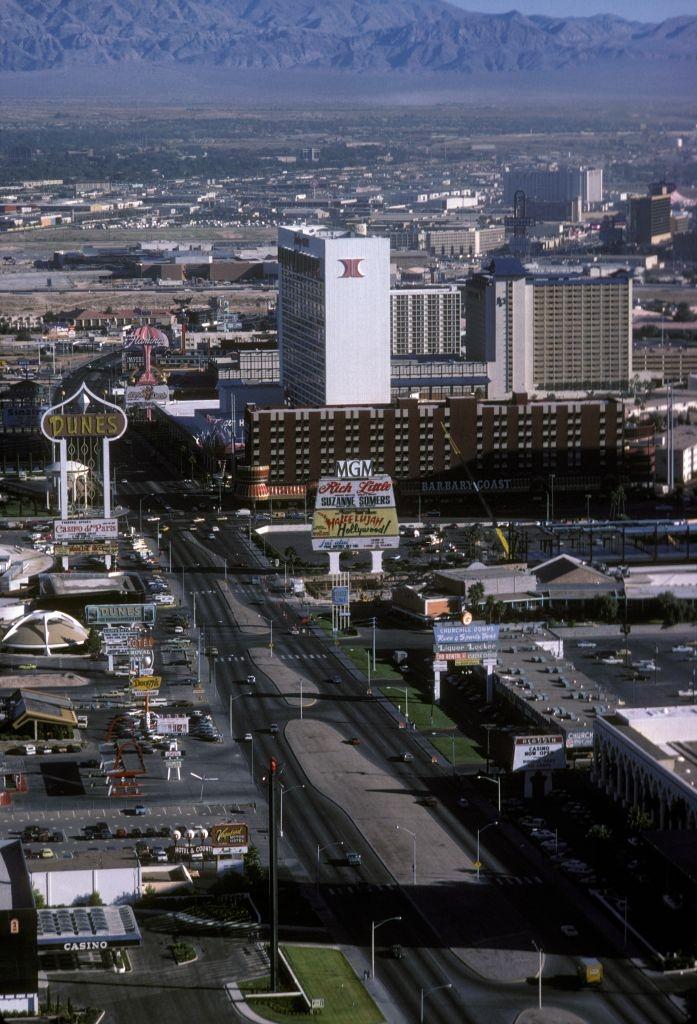 #23 Dunes and Hilton casino and hotel, Las Vegas, 1980.