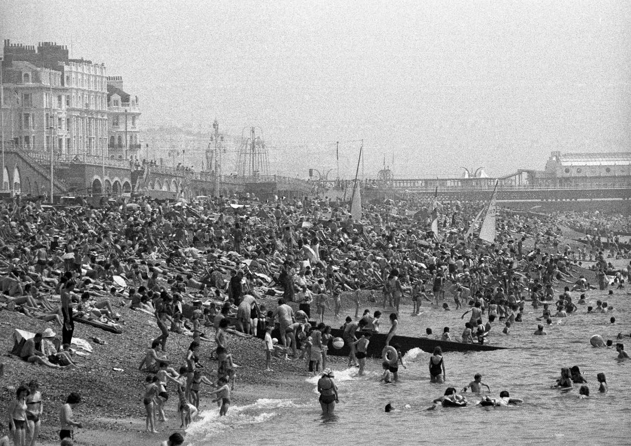 #17 Sunbathers on the beach at Brighton