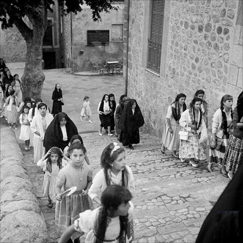 #32 People going up to the church, 1956