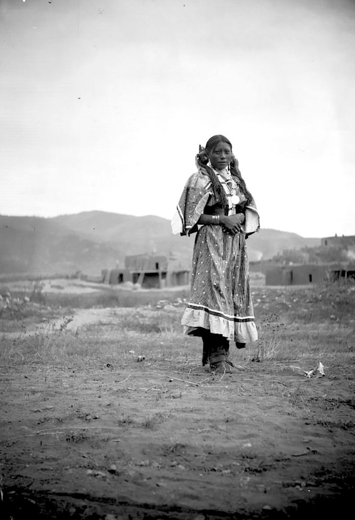 #6 A Girl At Taos Pueblo, 1895