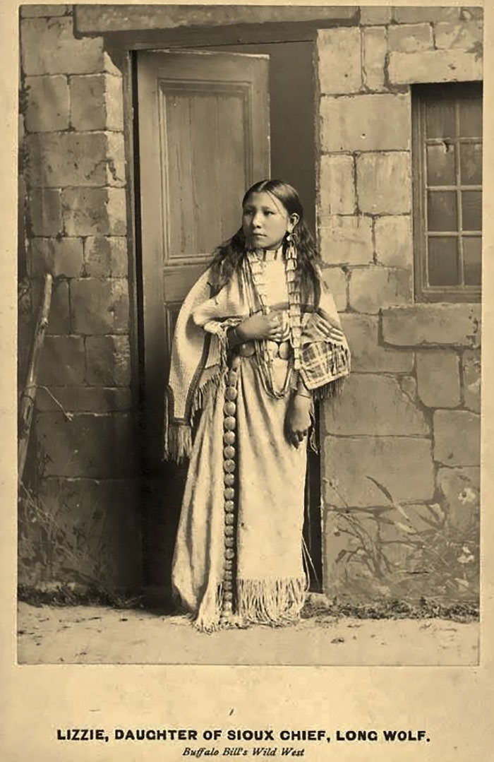 #13 Lizzie Long Wolf As A Performer In Buffalo Bill’s Wild West Show, 1886