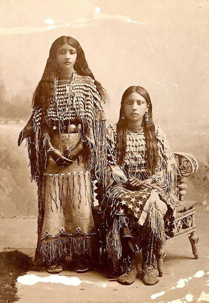 #16 Native American Teen Girls, 1870-1900