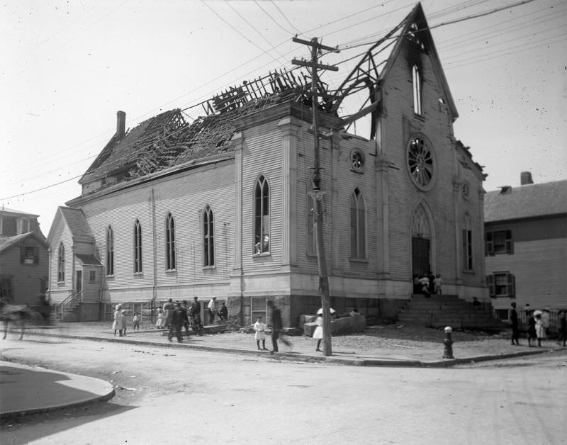 #8 St. John the Baptist, burned, 1908