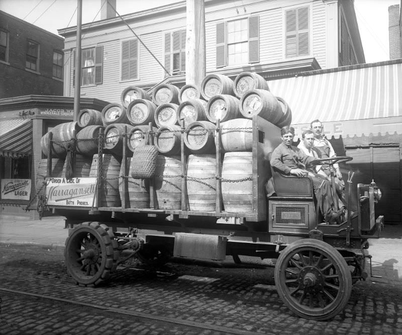 #9 Roger Fay’s beer truck, 1912