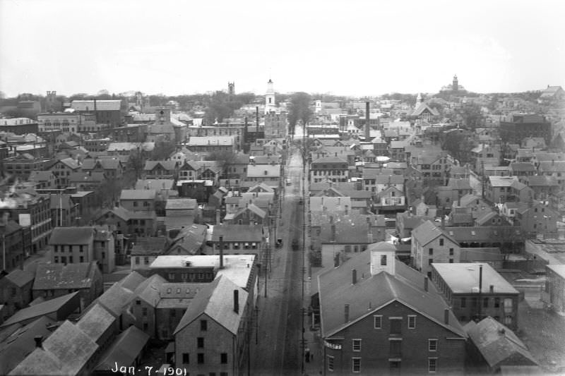 #28 Looking west on Elm Street, 1901