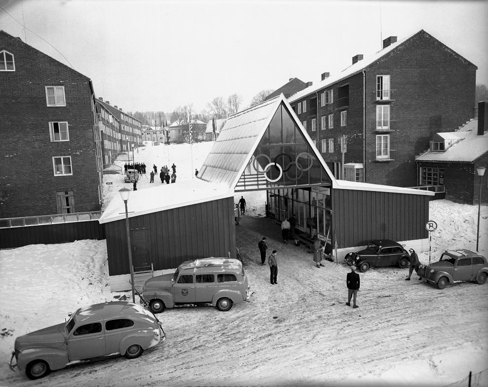 #3 Entrance to the olympic village, Oslo, 1952.
