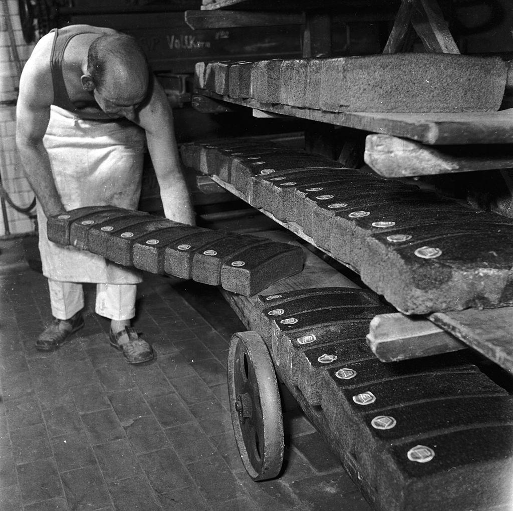 #17 Nutritious seaweed (or ‘lava’) bread developed by German scientist Heinrich Lienau being delivered from a bakers in Flensburg, Norway.