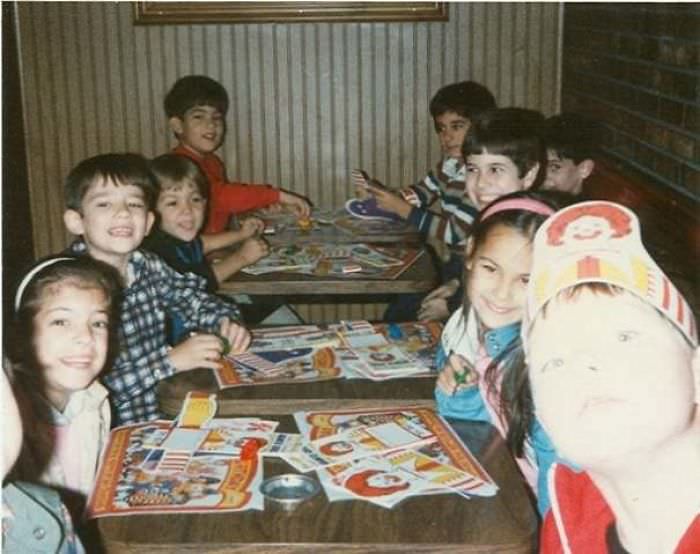 #13 McDonald’s Birthday Parties… complete with Ash Trays on the Tables for a good smoke after a Happy Meal