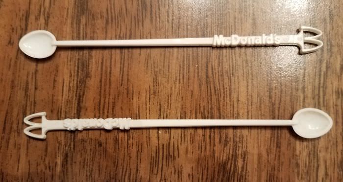 #1 I see your McDonald’s ashtray and raise you my McDonald’s Coke Spoons, Er, Coffee Stirrers
