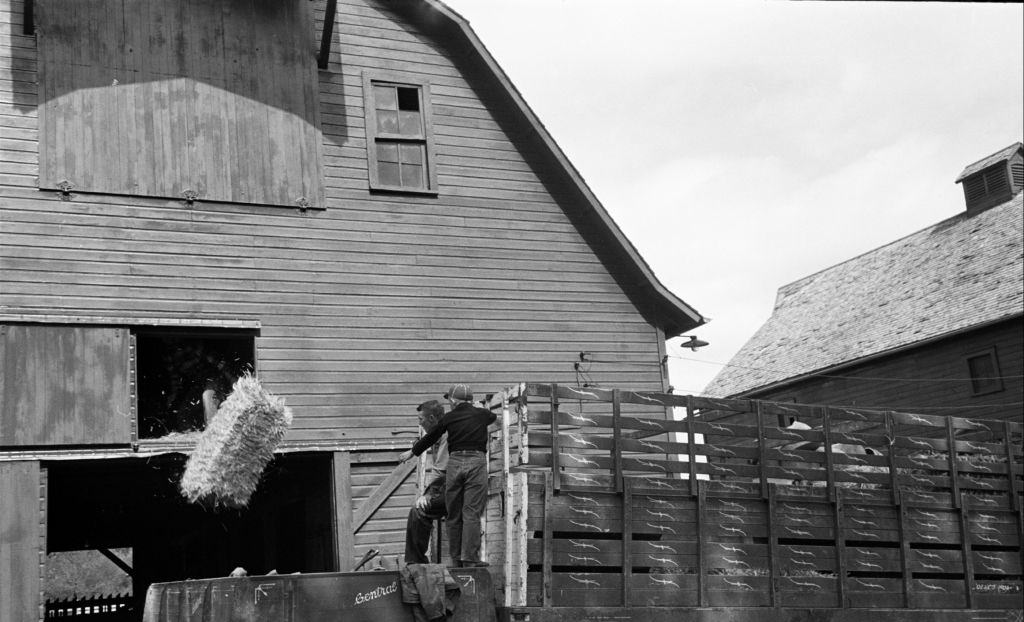 #10 Men standing near a truck during the Nebraska State Fair in Omaha.