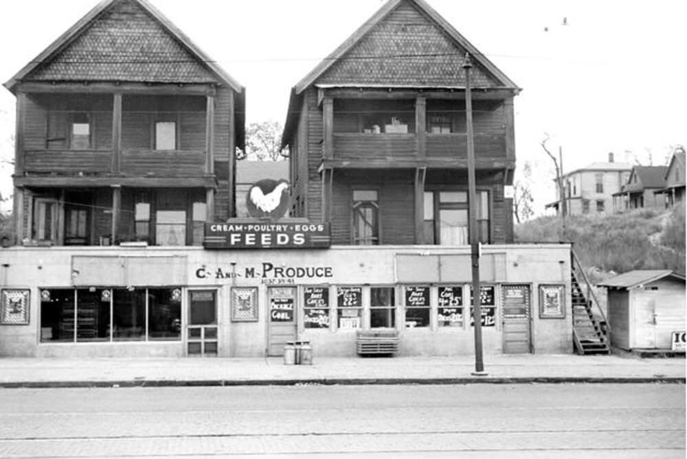 #1 Grocery Store, South Omaha, Nebraska, 1920s.